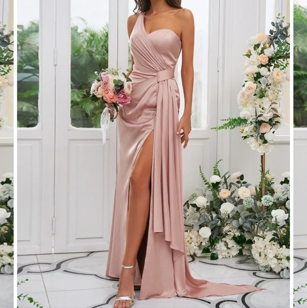 NWT Ruched One Shoulder Dress